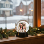 Personalized Photo Snow Globe – Custom Christmas Keepsake